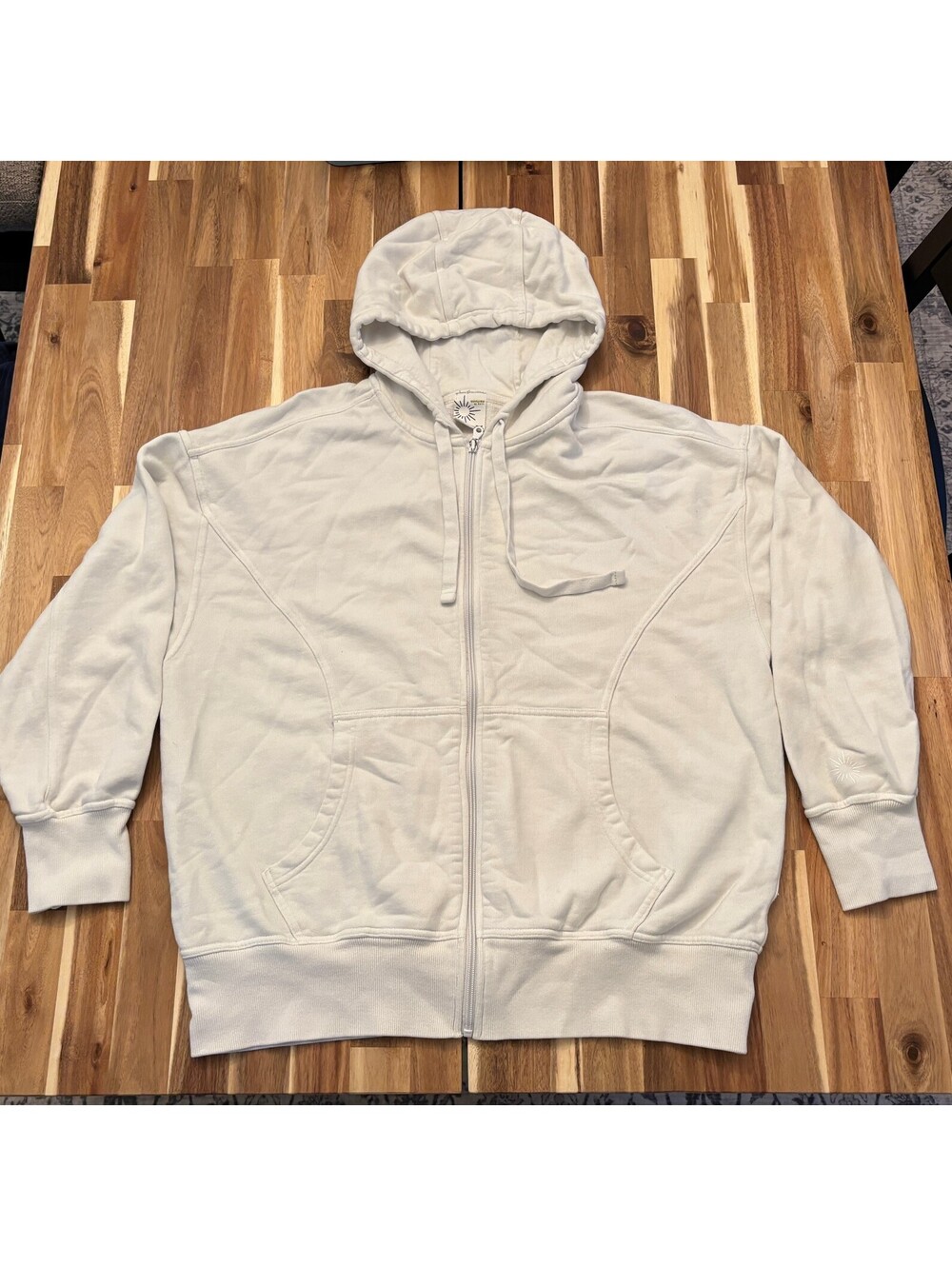 OFFLINE by Aerie Women’s Medium Cream Full Zip Hoodie Oversized Fleece